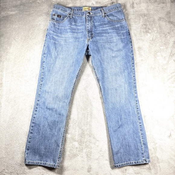 Wrangler 20X Men's Jeans 36x30 Light Wash Relax Fit Straight Leg Vintage Denim - Picture 1 of 12